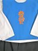 Kids Costumes to Hire - Blue Tunic with dragon, white shirt & black pants - 3 pce (CHIL)